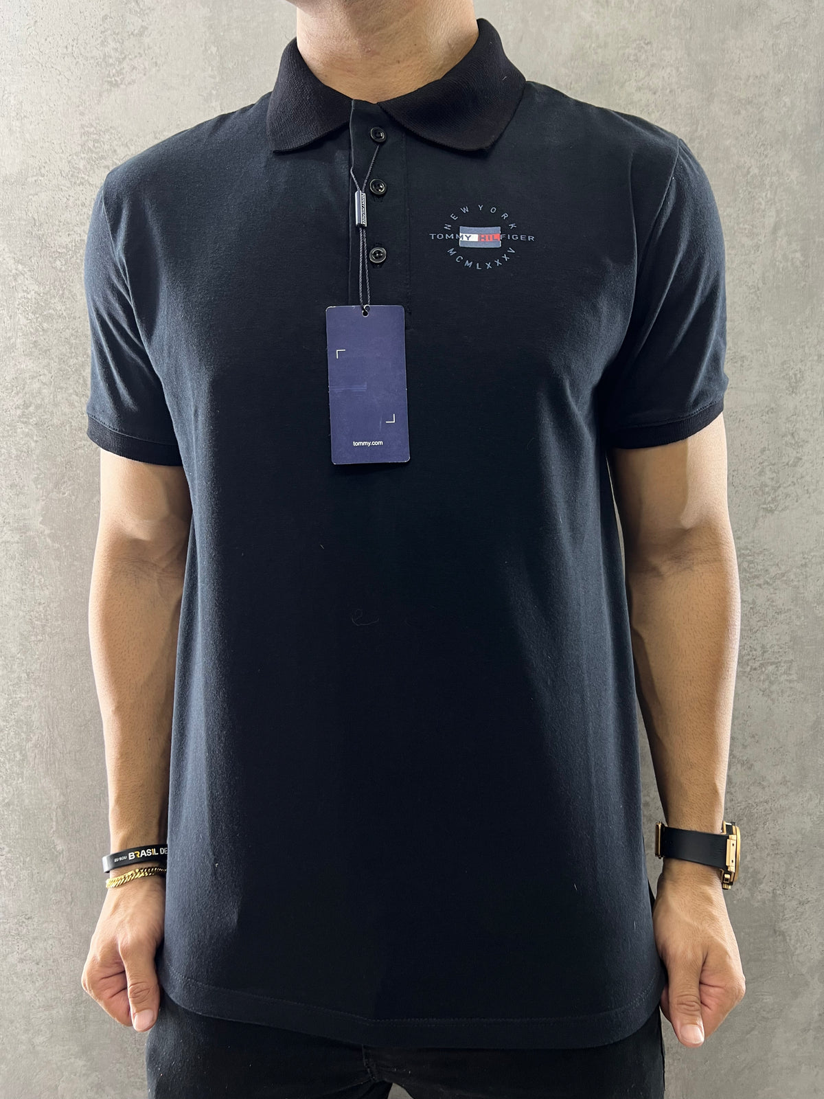 Camisa Polo Masculina Piquet Elastano