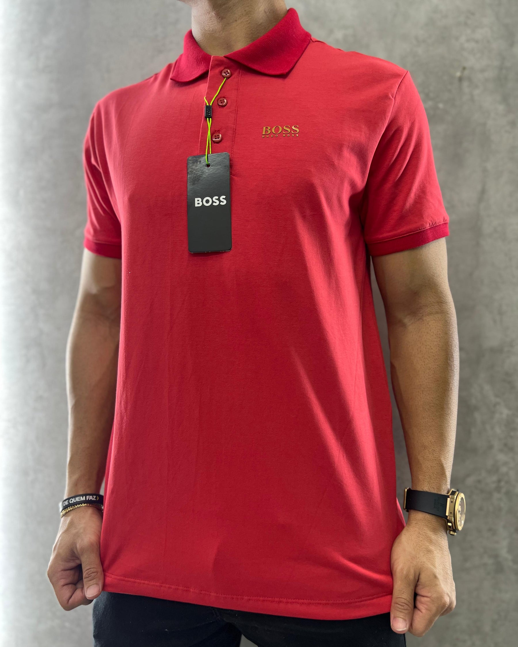 Camisa Polo Masculina Peruana Gold Algodão